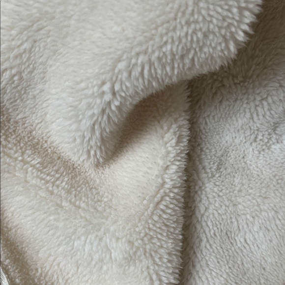 Cozy Cream Fleece Hoodie  Jacket - Picture 4 of 4